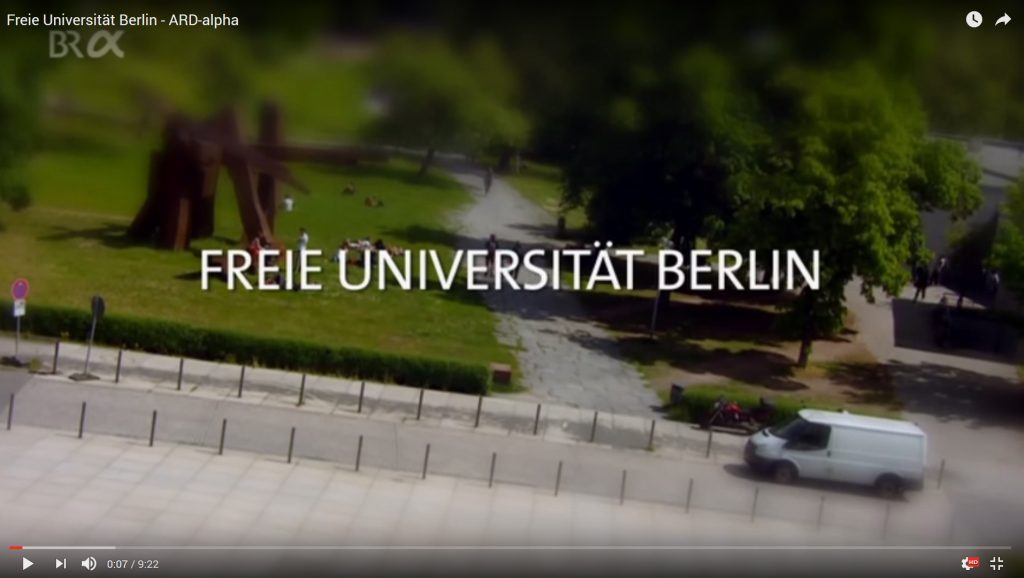 Video-Porträt über die Freie Universität Berlin von ARD-Aplha