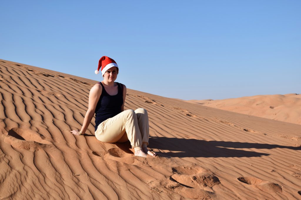 Weihnachten in der Wüste: Salome verbrachte ein Semester in Maskat, der Hauptstadt des Oman. Foto: Privat