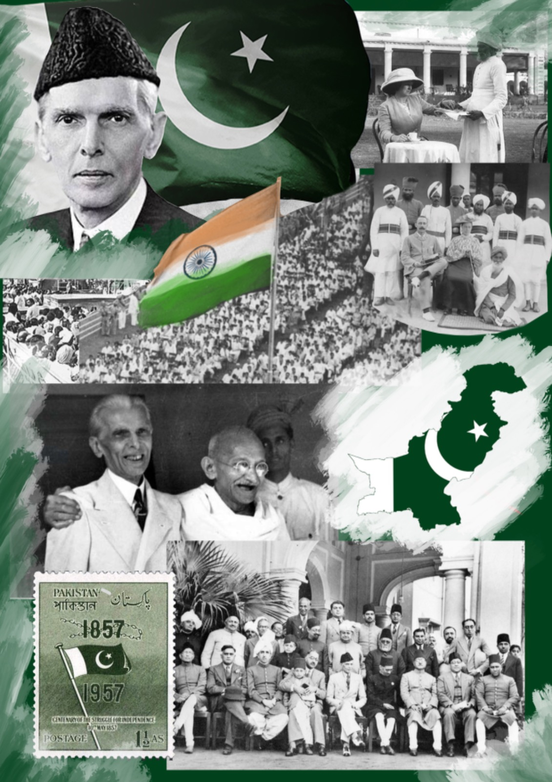 Die Kolonialzeit, Unabhängigkeitsbewegung und die Formung des heutigen Pakistans