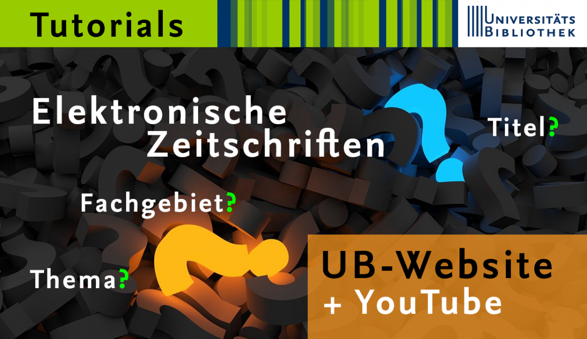 Tutorials zu elektronischen Zeitschriften