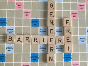 Scrabble-Bild: barriere-frei-gendern