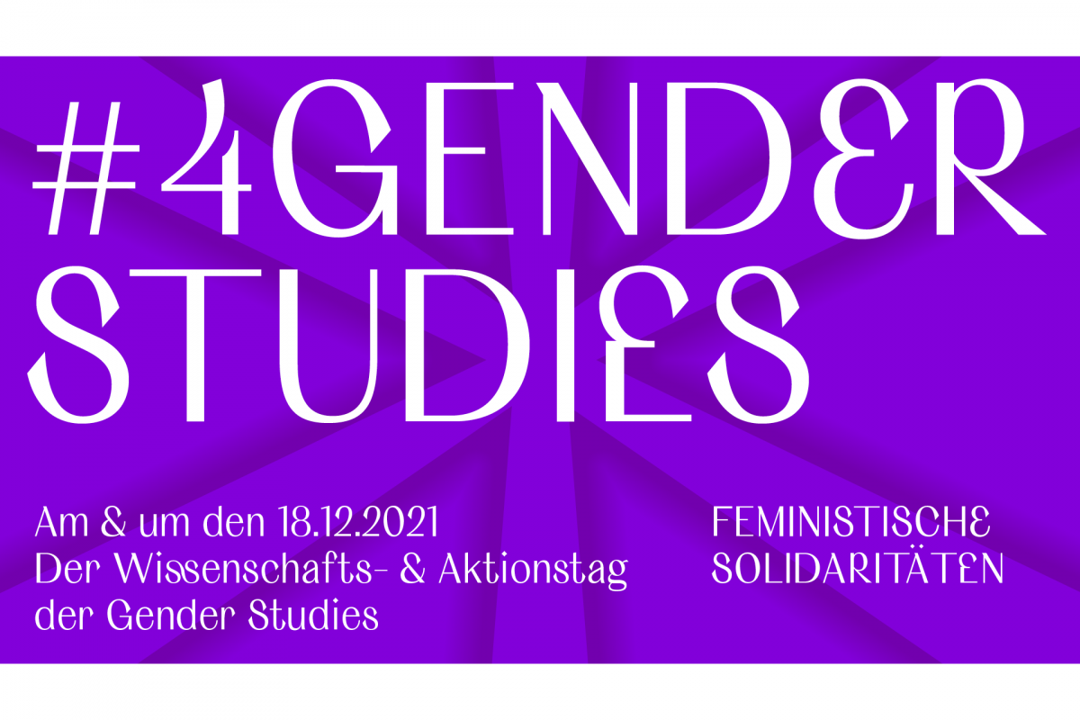 #4GenderStudies: Online-Events