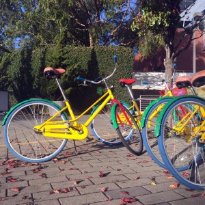 Google Bikes - Flexibilität &amp; Mobilität im Silicon Valley! Foto: Nicole Bauch