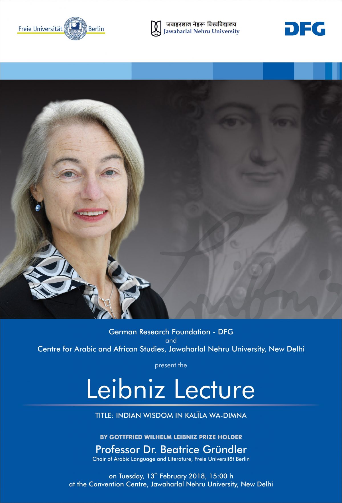Beatrice Gründler delivers Leibniz Lectures in Delhi and Hyderabad