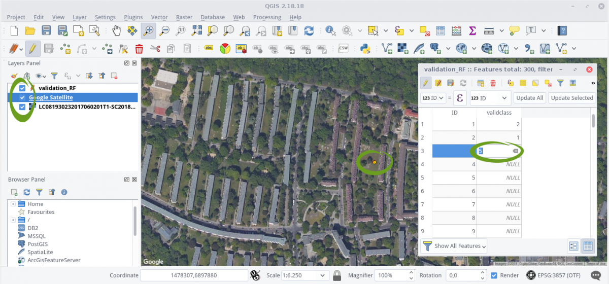 Label Samples in QGIS