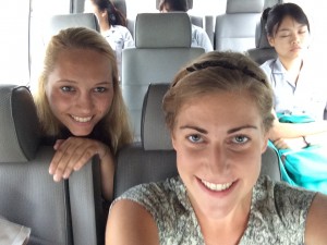 die Fahrt: alle sind schon etwas müde :)